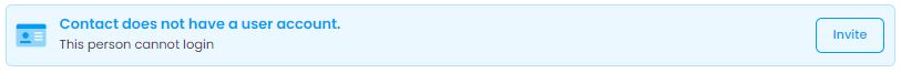 Invite an existing contact without an InLoox user account