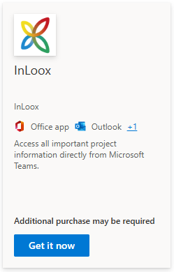 InLoox app in the Microsoft AppSource