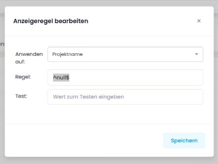 Anzeigeregel für persönliche Aufgaben ohne Projektbezug