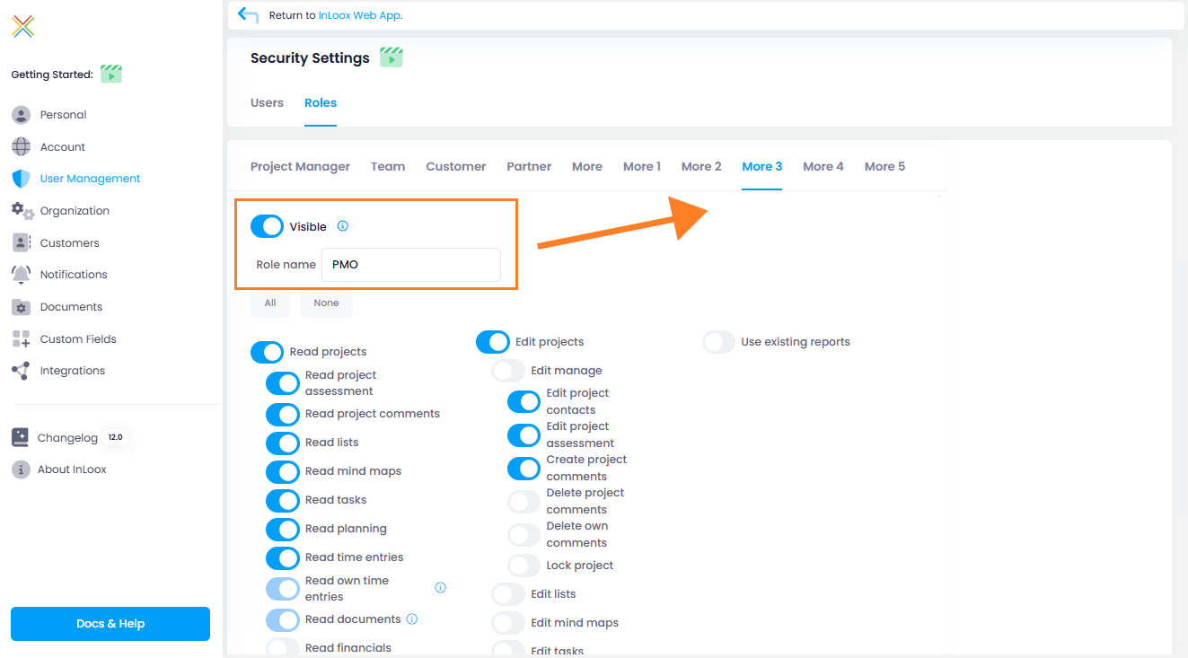 Benutzerdefinierte Projektrollen Benutzerdefinierte Projektrollen