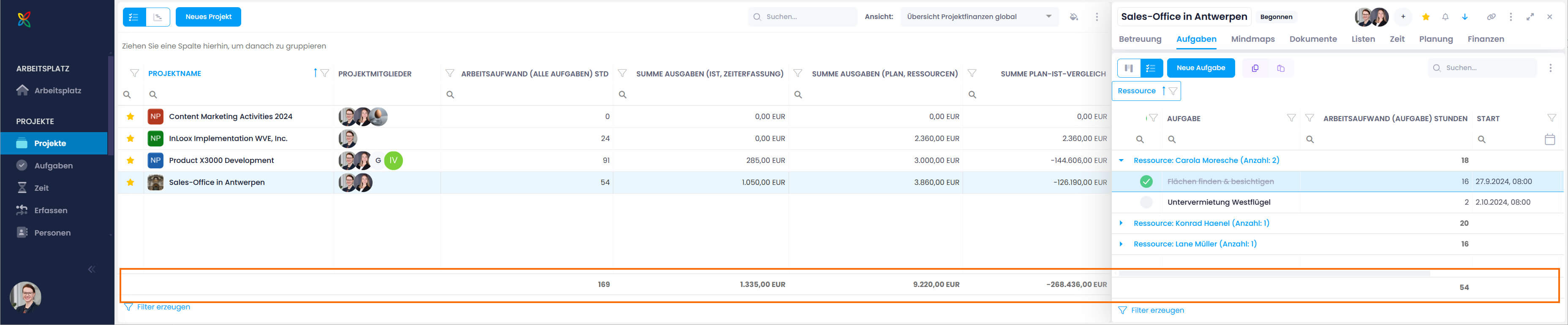 Summe der numerischen Felder in Listenansichten Summe der numerischen Felder in Listenansichten