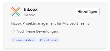 InLoox App im Microsoft Teams App Store